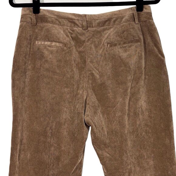 Coldwater Creek Whisper Corduroy Pants Trouser Wide Leg Petite 16 Size P16 Brown - Picture 5 of 8